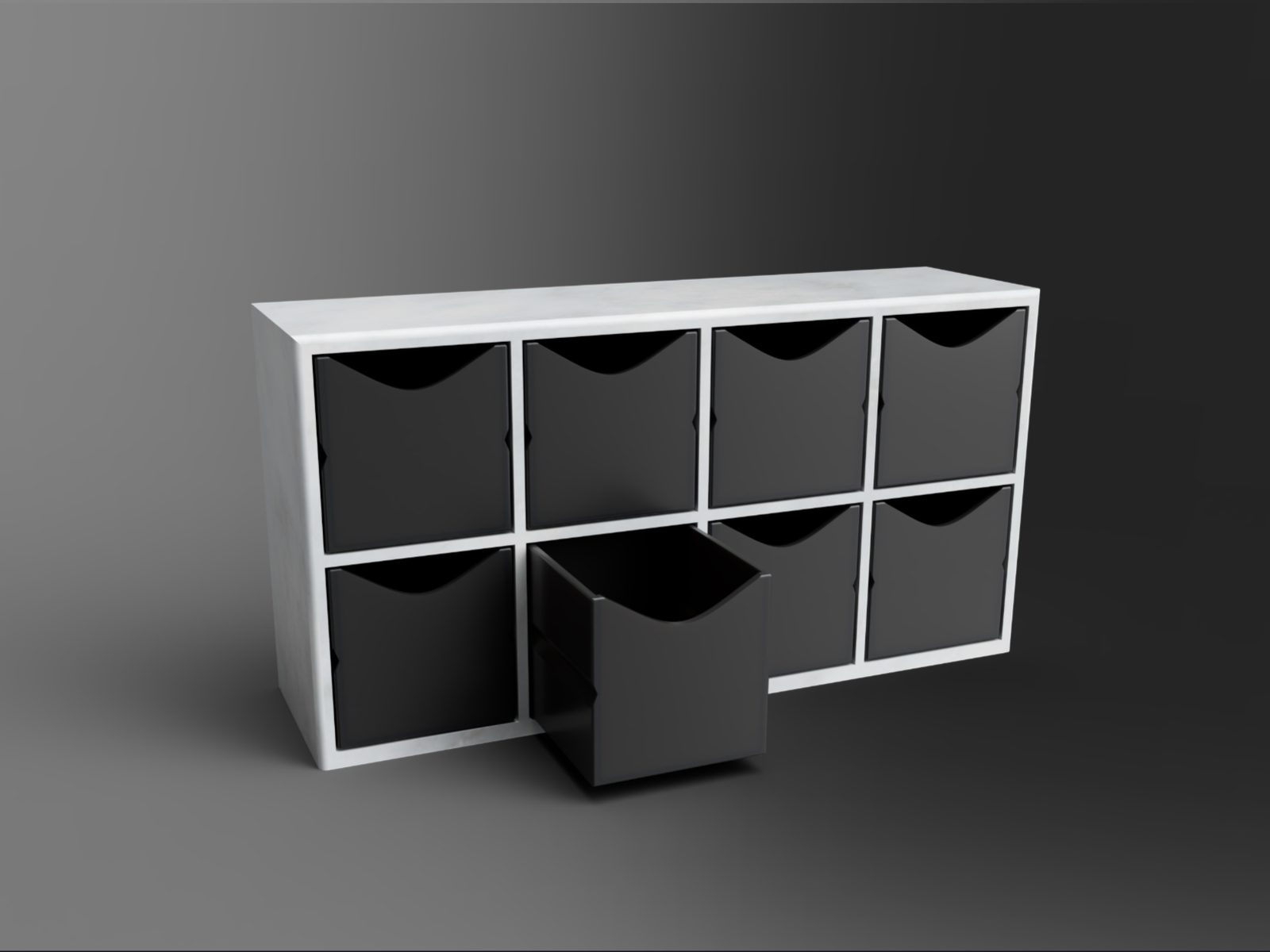 Cube Storage Shelf – Inspired by IKEA Kallax — vue 1