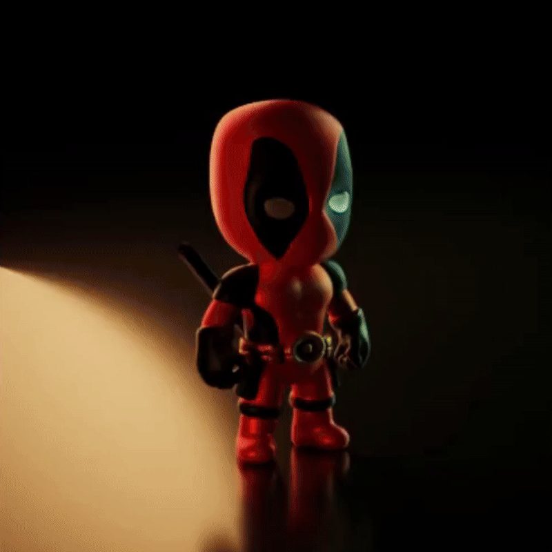 Cute Deadpool Statue - Big Head — vue 1
