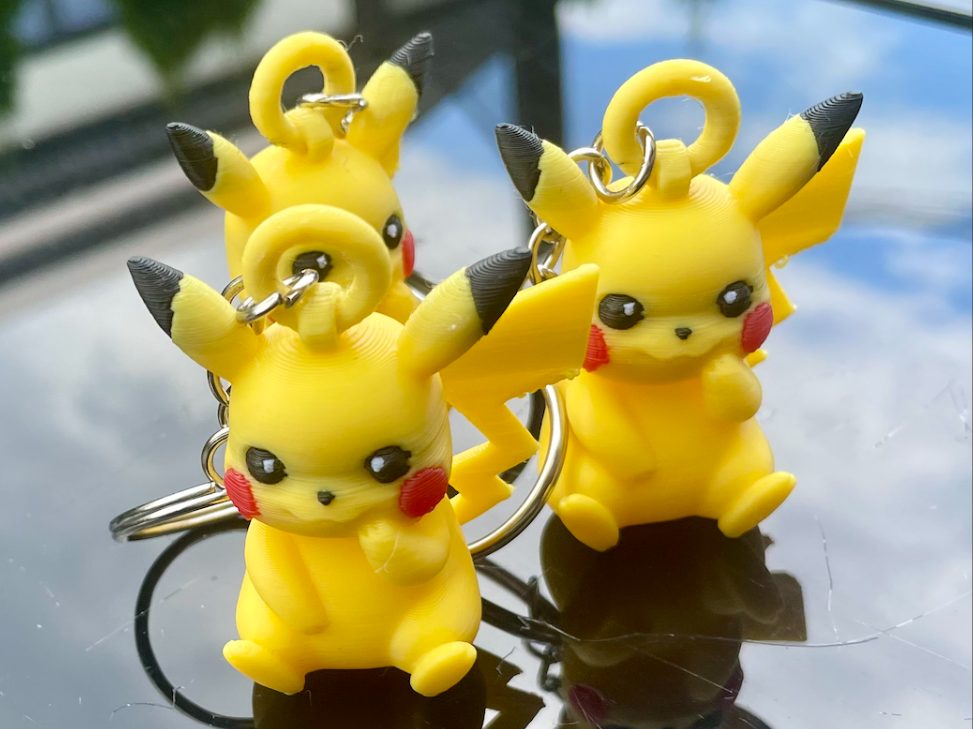 Cute Pokemon Pikachu Keychain — vue 1