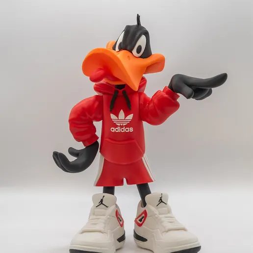 Daffy Duck - Urban Vibes - (Multiparts 3MF) — vue 1