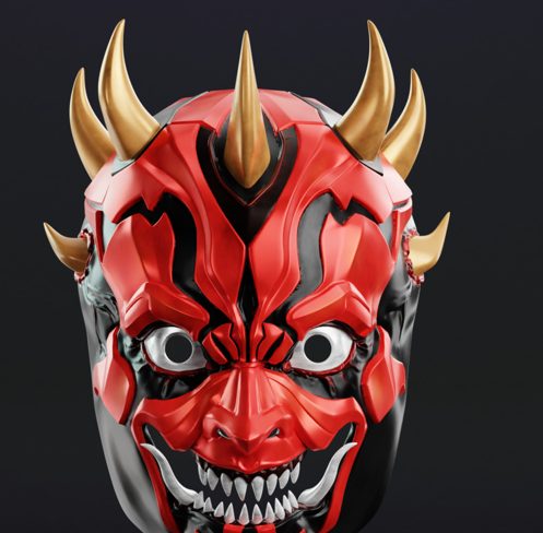 Darth Maul Mask –( Personal Use Recommended) — vue 1