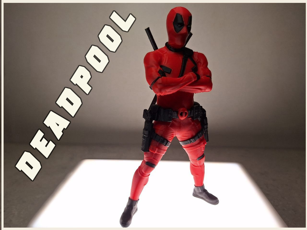 DEADPOOL - Detailed model, Multi and Singlecolor — vue 1
