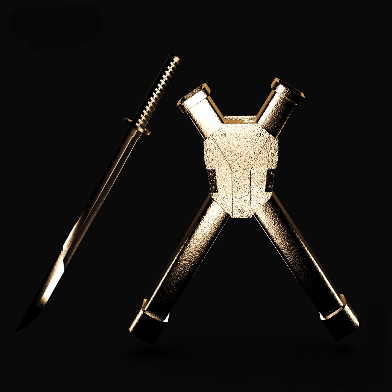 Deadpool Katana & Katana Holder - ( Personnel Use Recommended ) — vue 1