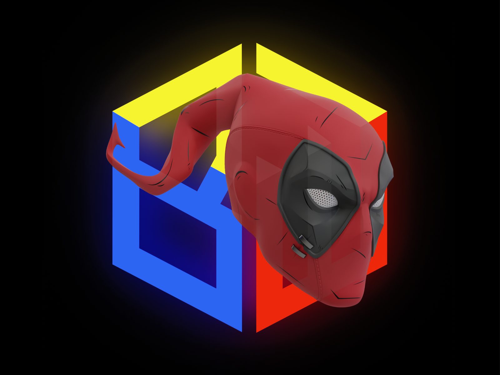 Deadpool Marvel Rivals Helmet — vue 1
