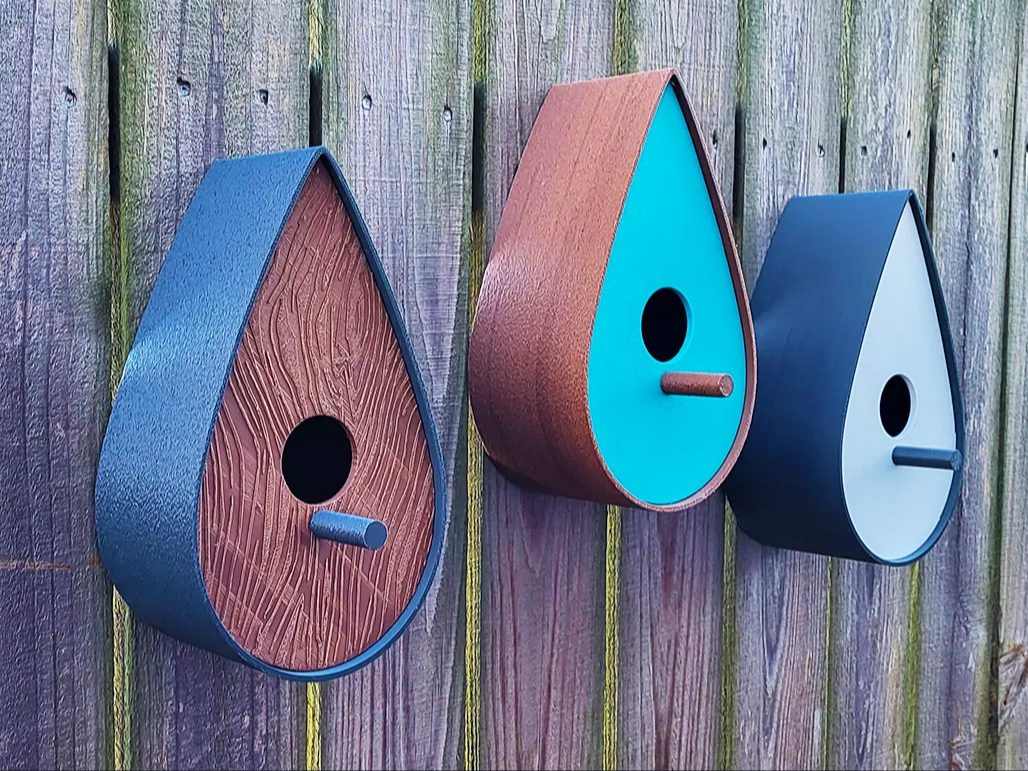 Elegant Raindrop Birdhouse **EASY PRINT** — vue 1