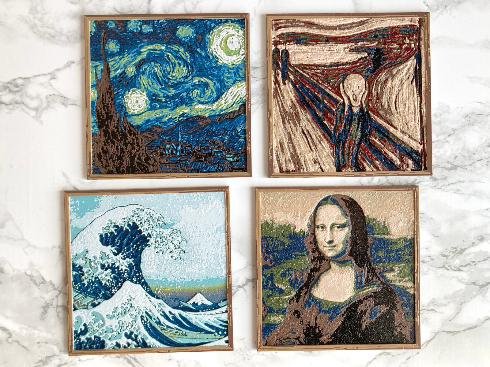 Fine Art / Classic Art HueForge Coasters — vue 1