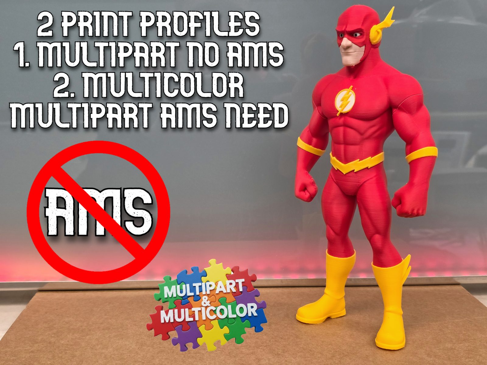 Flash DC / & MULTICOLOR MULTIPART — vue 1