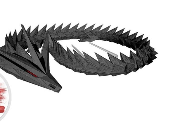 Flexi Articulated Spike Dragon — vue 1