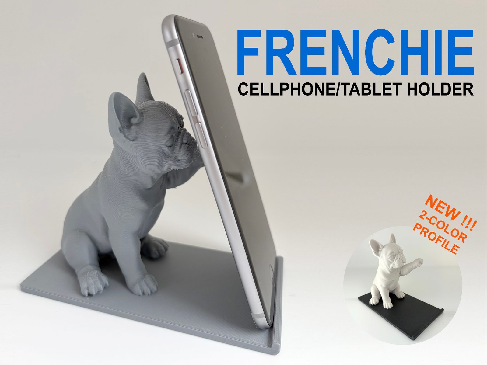 French Bulldog 'Frenchie' Cellphone/Tablet Holder — vue 1