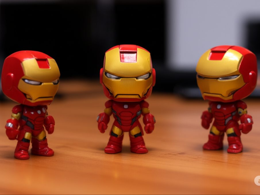 funky Pop-style Iron Man figure — vue 1