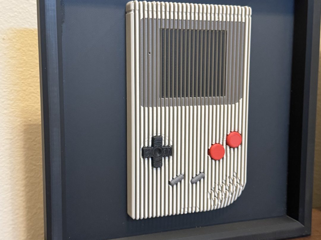 Gameboy Themed Layered Wall Art — vue 1