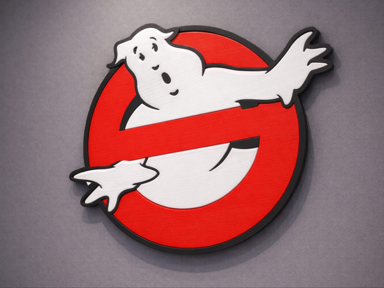 Ghostbusters Logo Full Plate AMS Ready Decor — vue 1