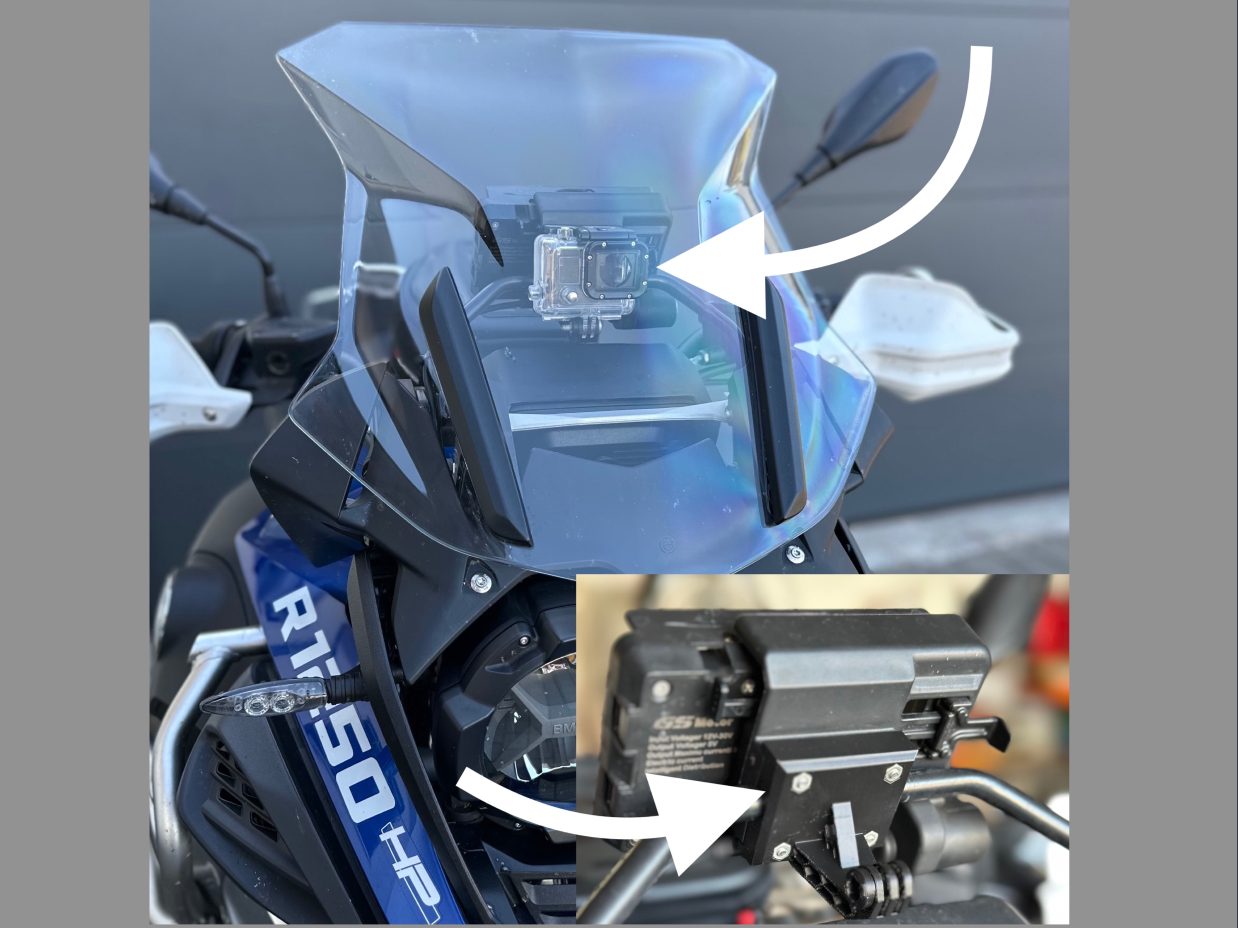 GoPro Halterung BMW Navi R 1250 GS Adventure — vue 1