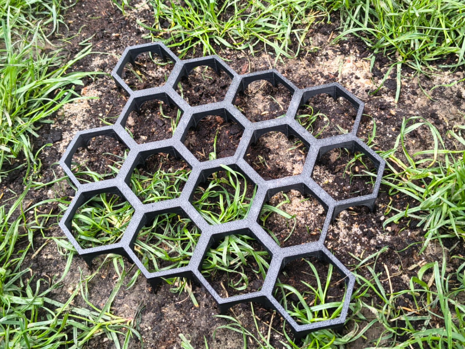 Grass Protection Hex Tiles Flat or Grip top — vue 1