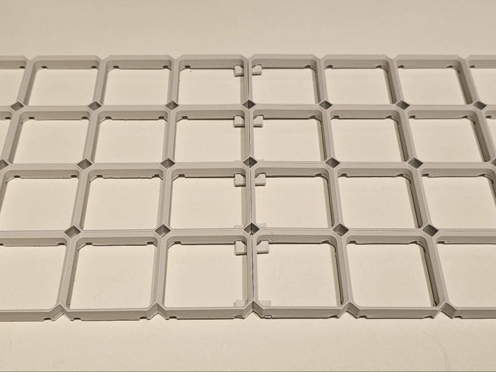 Gridfinity Base Plates mit Plattenverbindern — vue 1