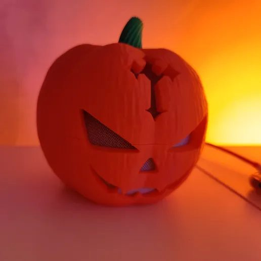 Halloween Pumpkin Base for Alexa Echo Dot gen 4 and 5 — vue 1