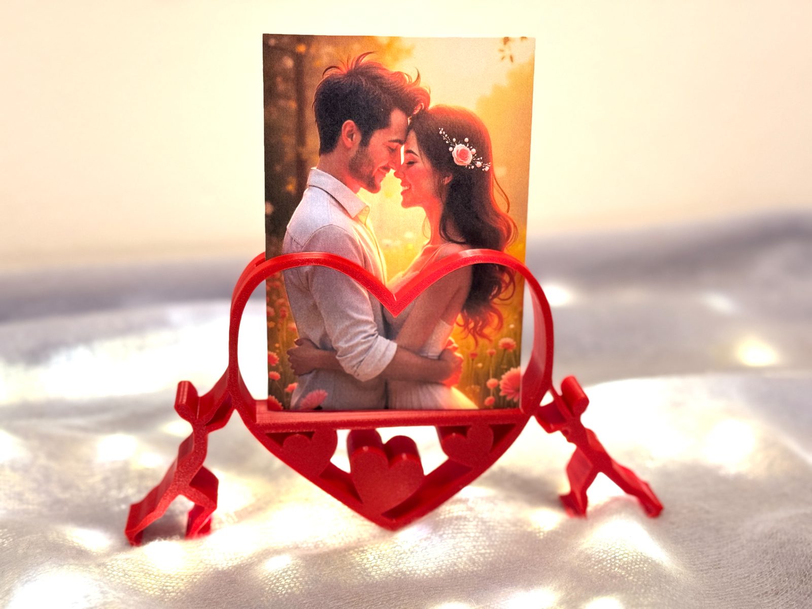 Heart hold by pair - photo stand — vue 1