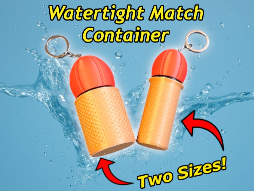 Hiking Waterproof Storage/Match Container (TESTED) — vue 1