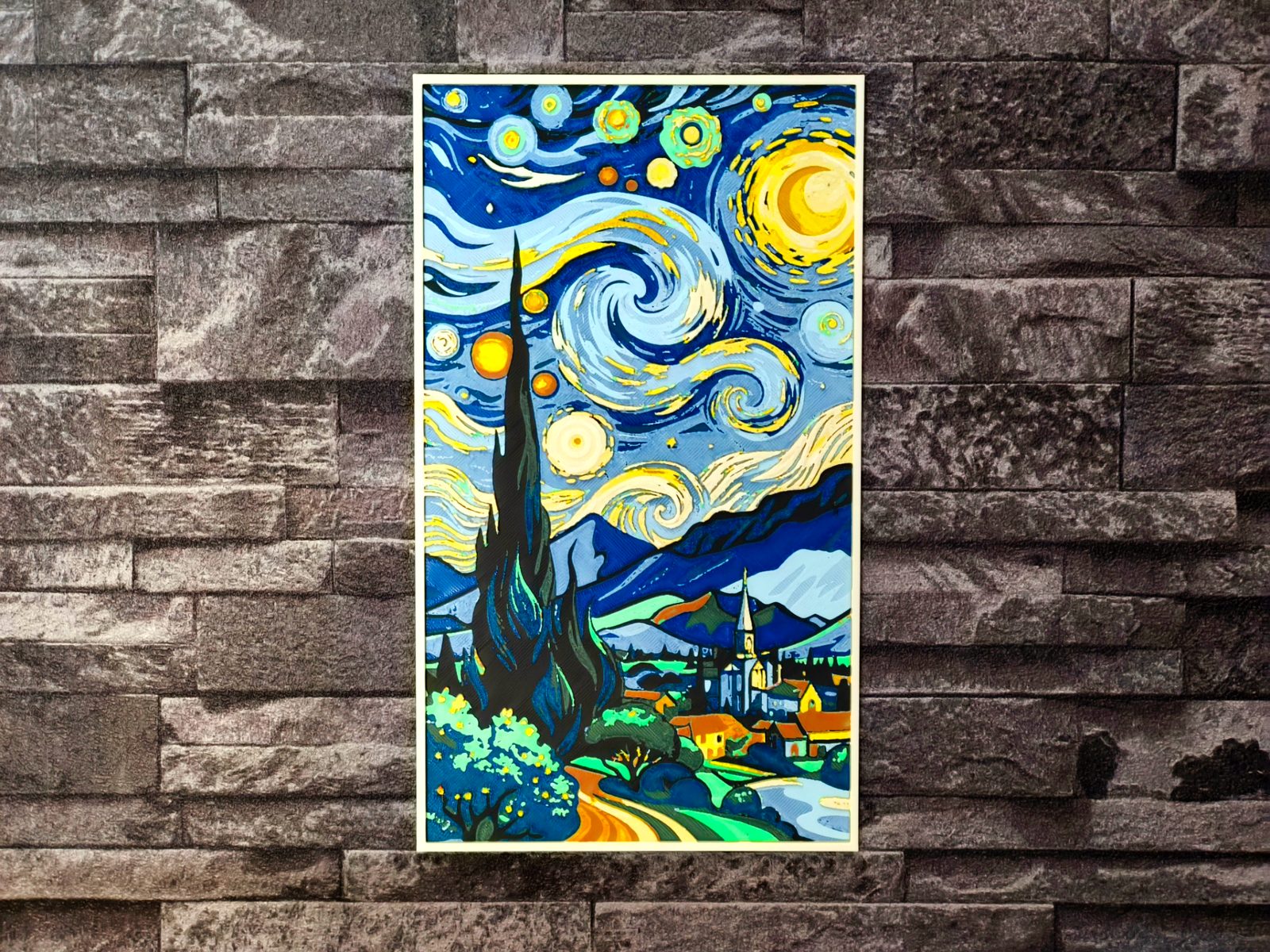 Hueforge La nuit étoilée Van gogh — vue 1