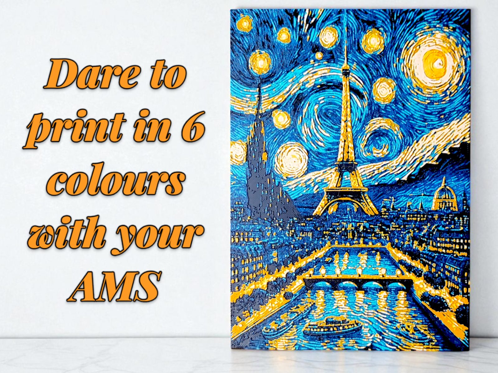 Hueforge - Paris en una noche estrellada Van Gogh — vue 1