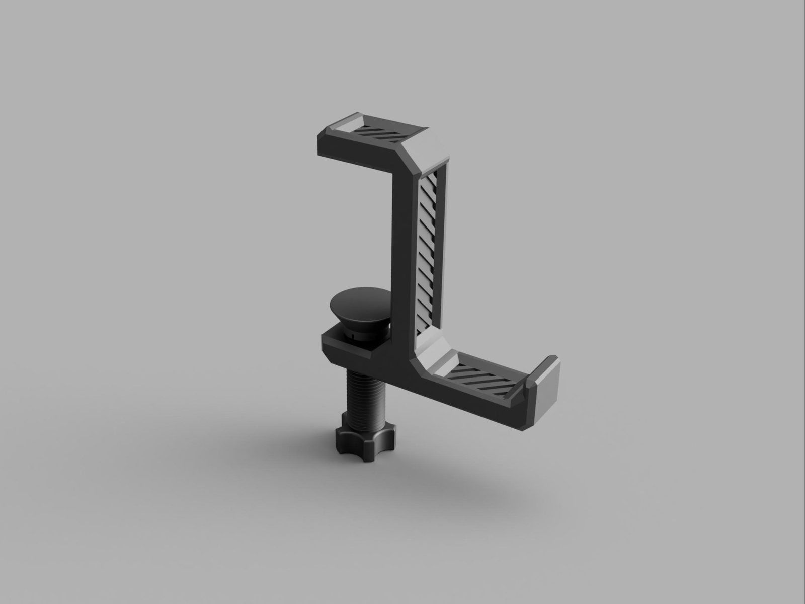 Industrial Headphone hook — vue 1