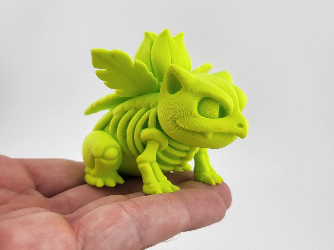 Ivysaur Pokemon Skeleton Stylized kawaii cute — vue 1