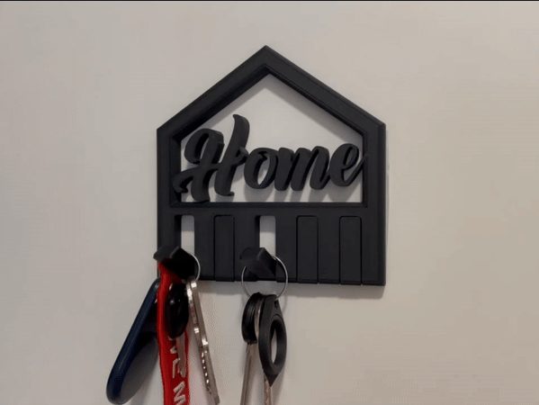 Keys Holder (Print in Place Folding Hooks) — vue 1
