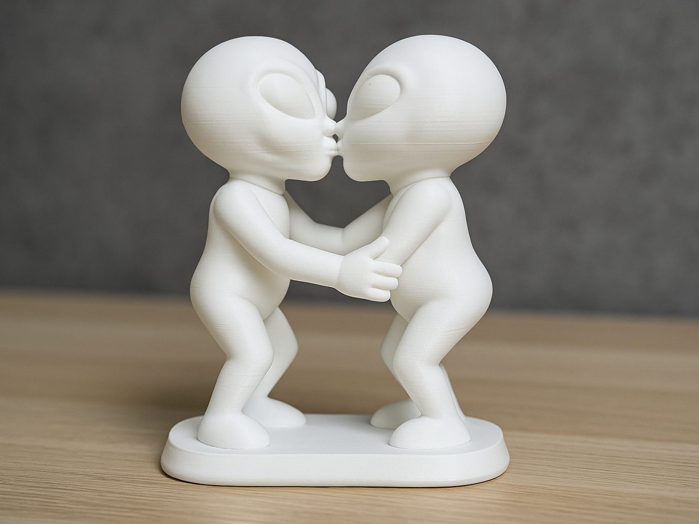 Kissing Aliens Couple — vue 1