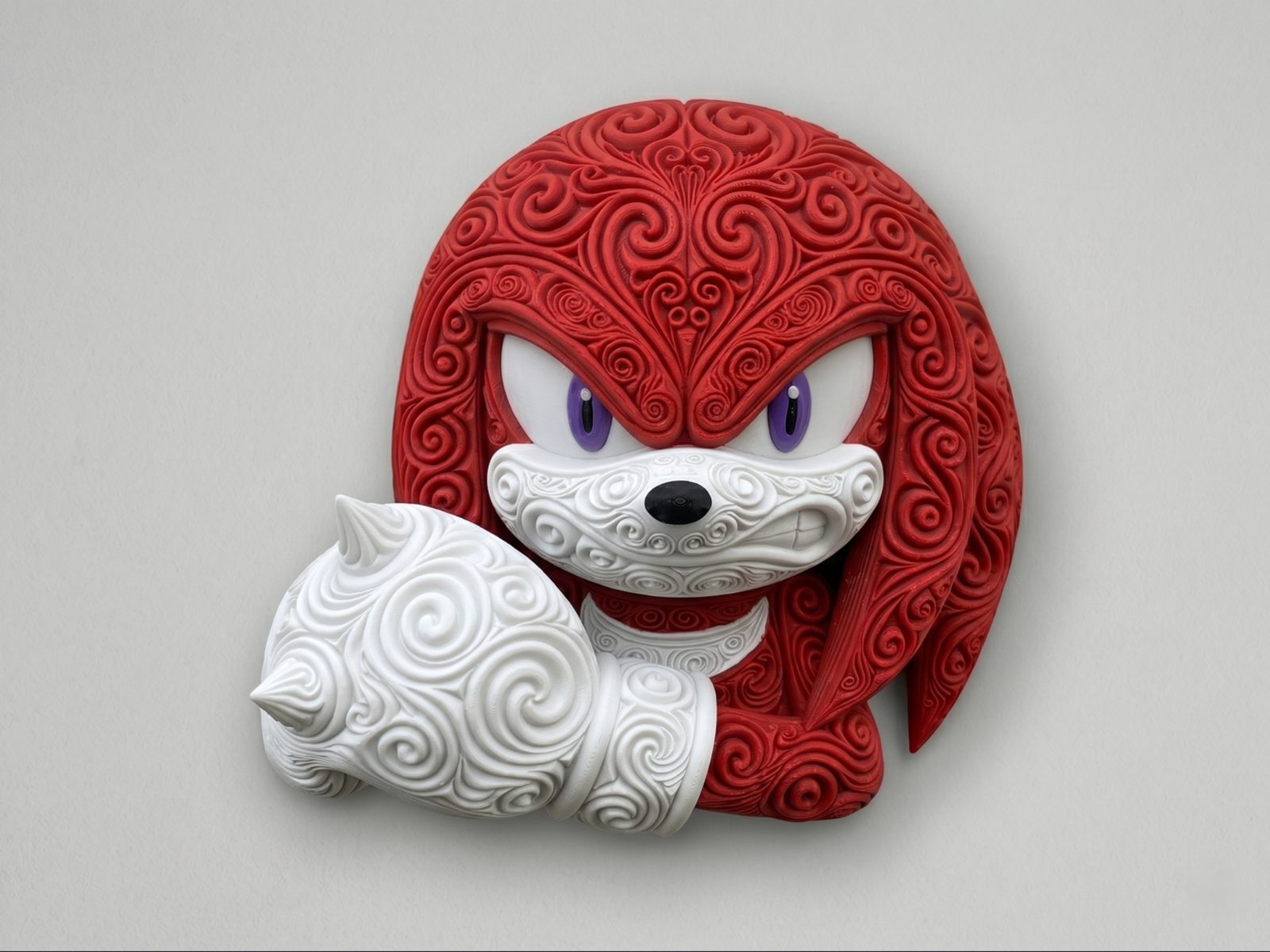 Knuckles - Arte de pared - Fan art — vue 1