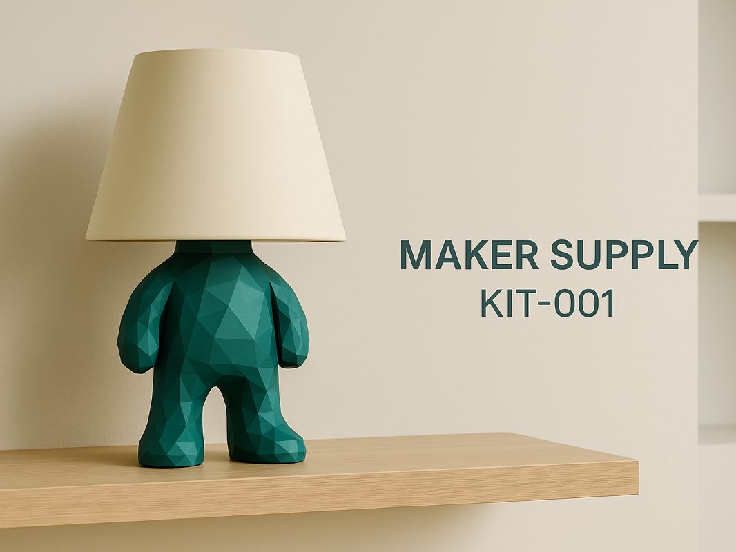 KUBU mini Playful Low Poly Table Lamp — vue 1