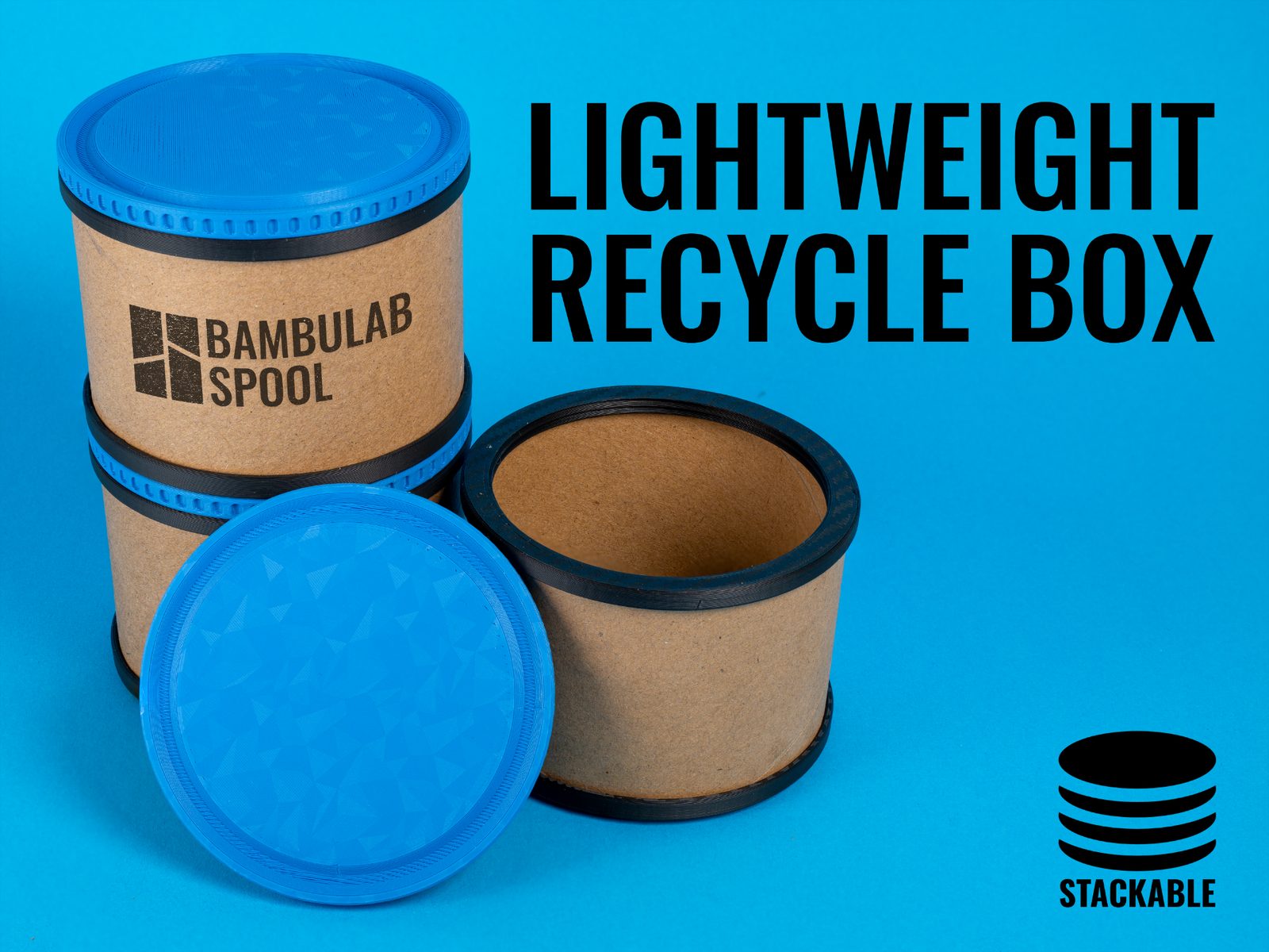 Lightweight Recycled Box | Stackable — vue 1
