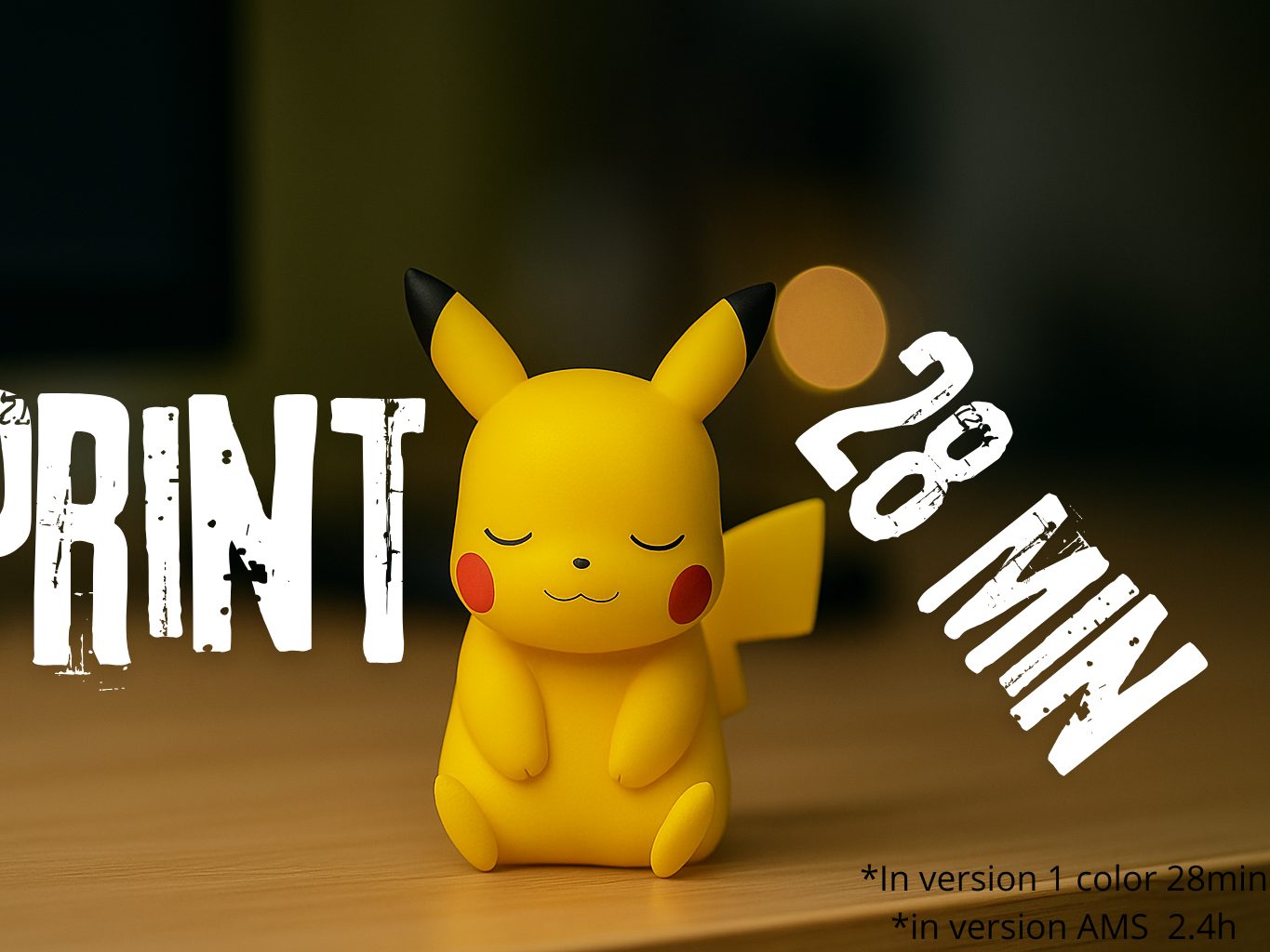 Little Pikachu Pokemon- 28 min print - New — vue 1