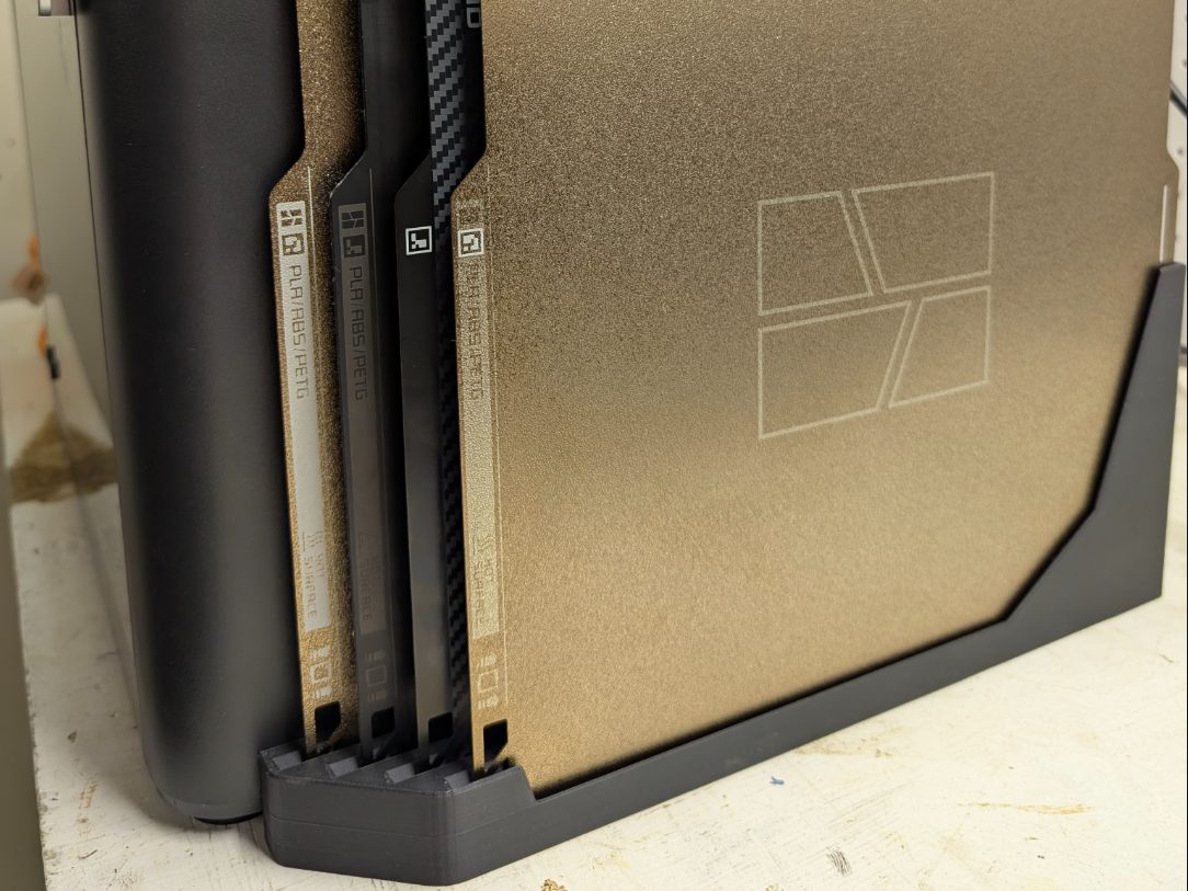 Low-Profile Build Plate Rack V2 — vue 1