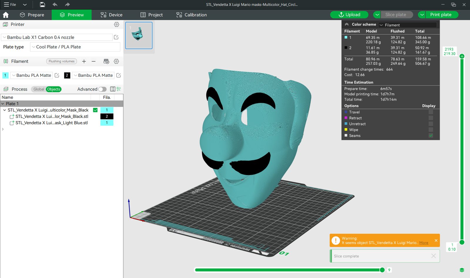 Luigi Vendetta Mask–( Personal Use Recommended) — vue 1