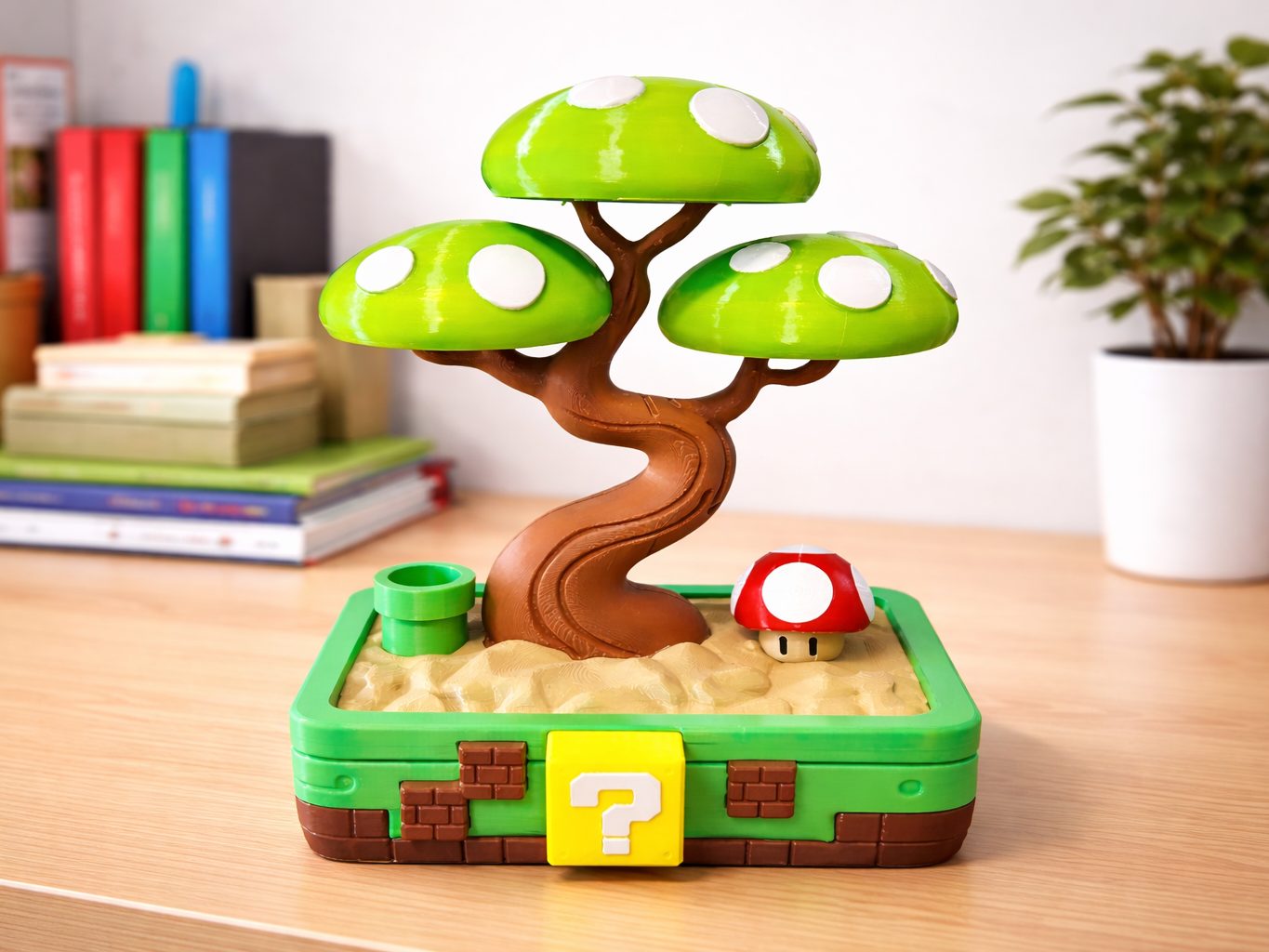 Mario-Inspired Bonsai 马里奥主题盆景 — vue 1