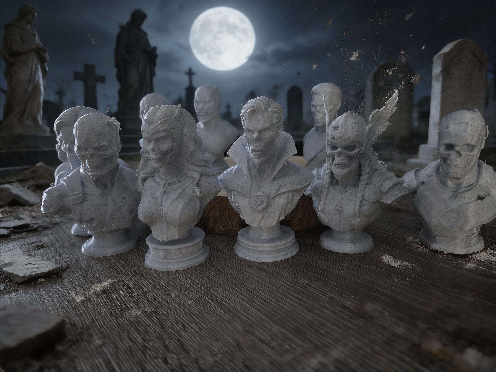 Marvel Undead Series Busts — vue 1