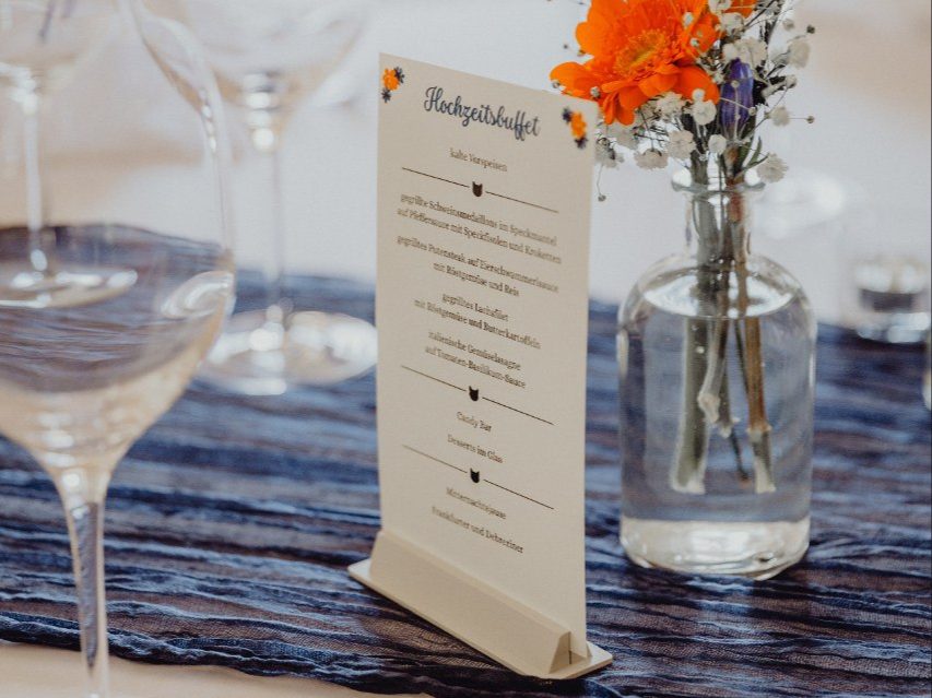 Menu Card Holder (Wedding, buffets etc.) — vue 1