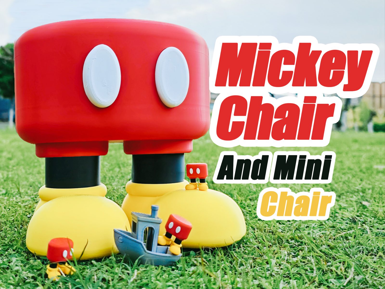 Mickey Chair Chair and Mini Mickey Mouse Chair — vue 1