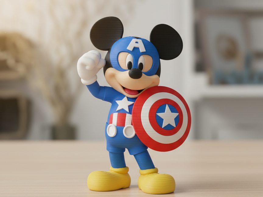 mickey mouse captain america — vue 1