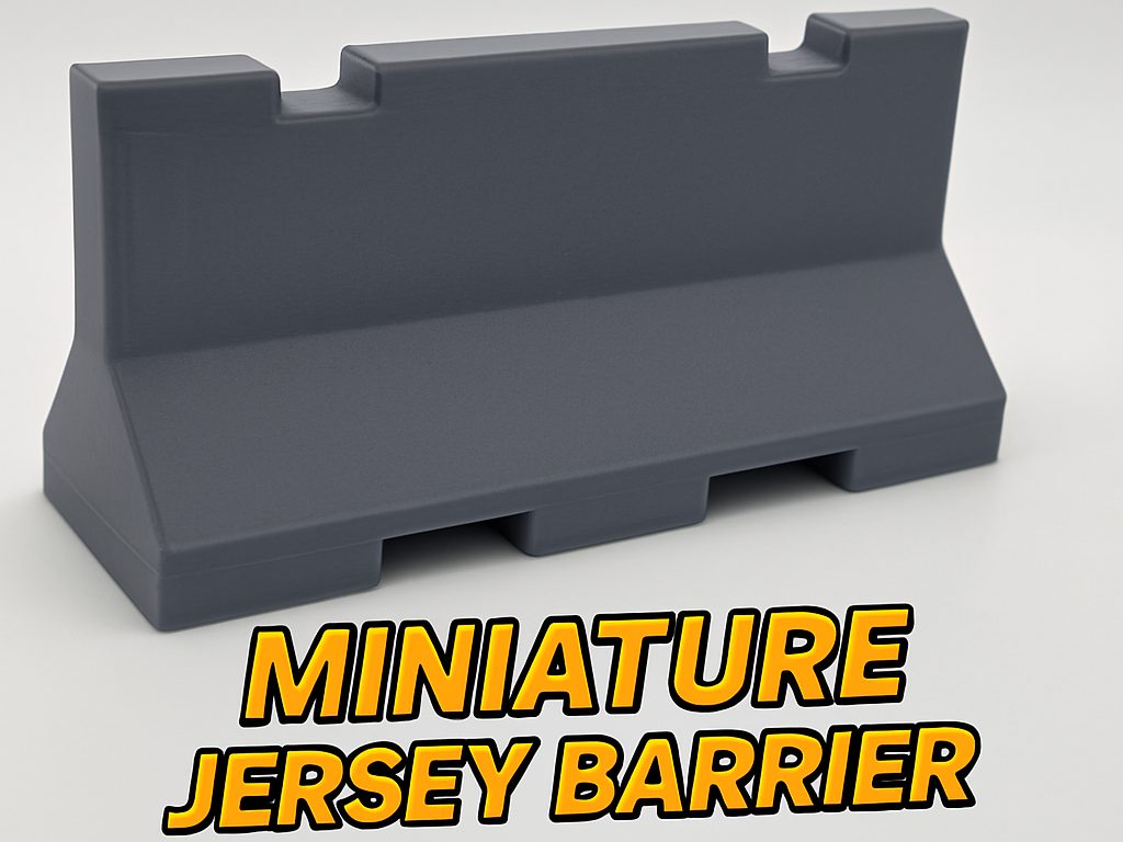 Miniature Construction Jersey Barrier Replica — vue 1