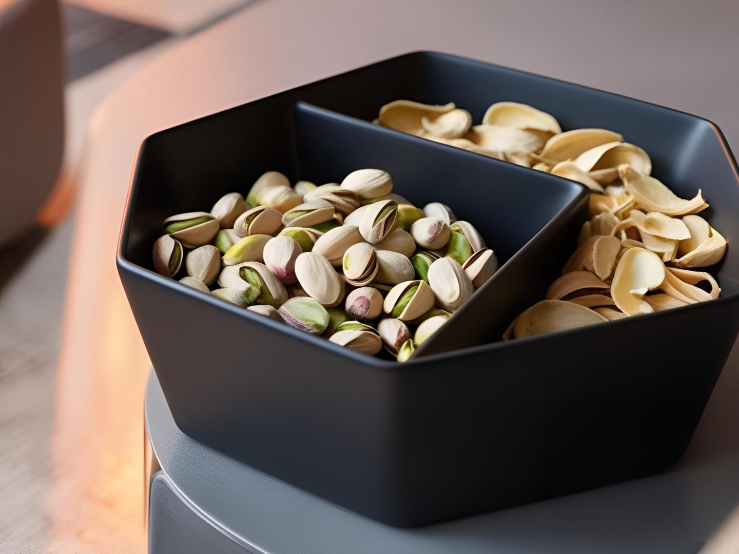 Minimalist Pistachio Bowl With Two Compartments — vue 1