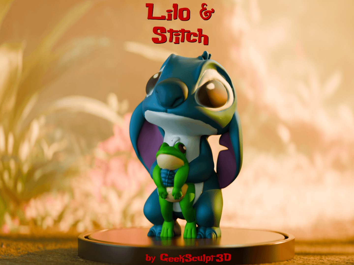 Mischievous & Adorable Stitch Collectible Art — vue 1