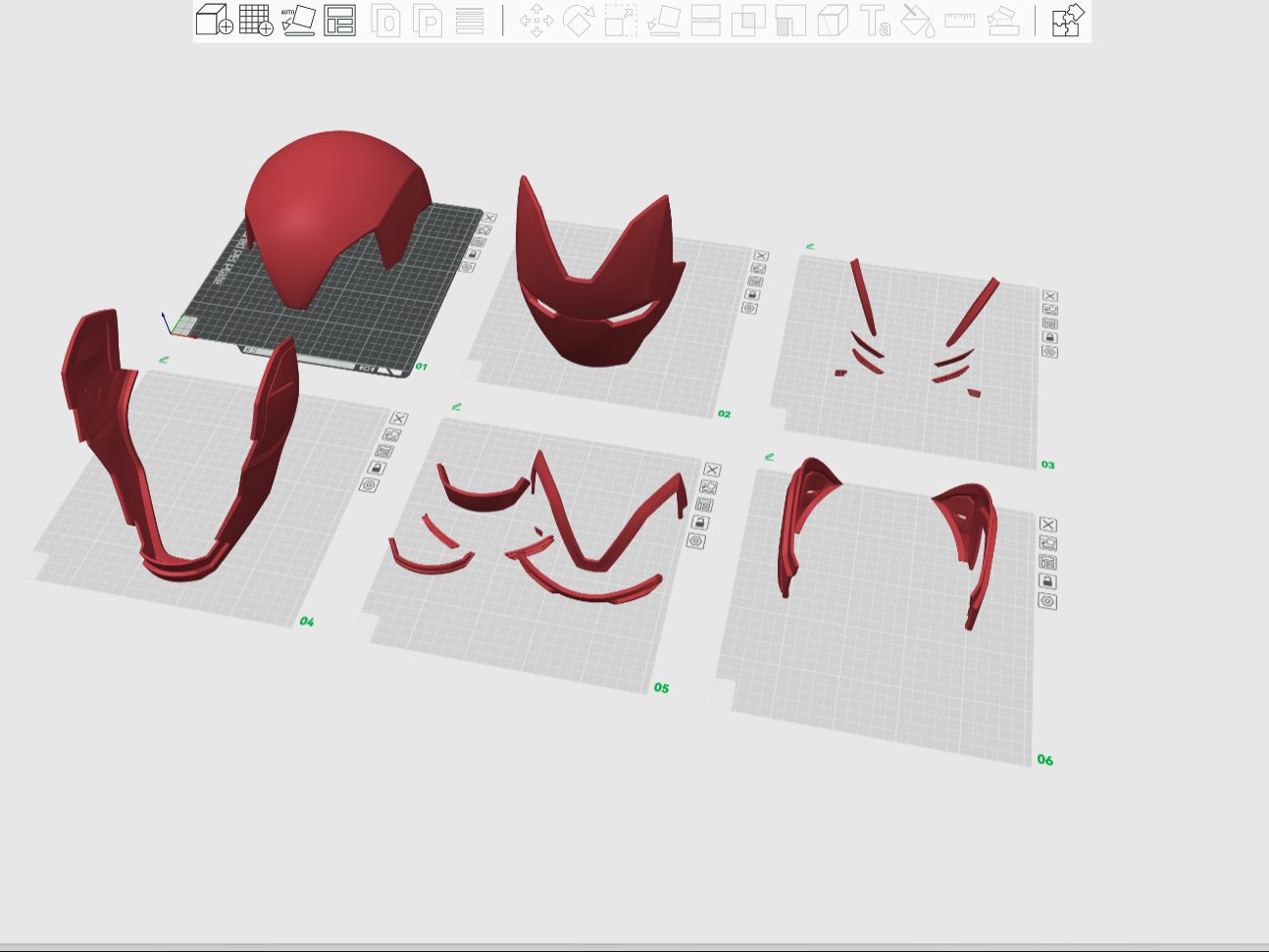 MK85 Mask Separate plates — vue 1