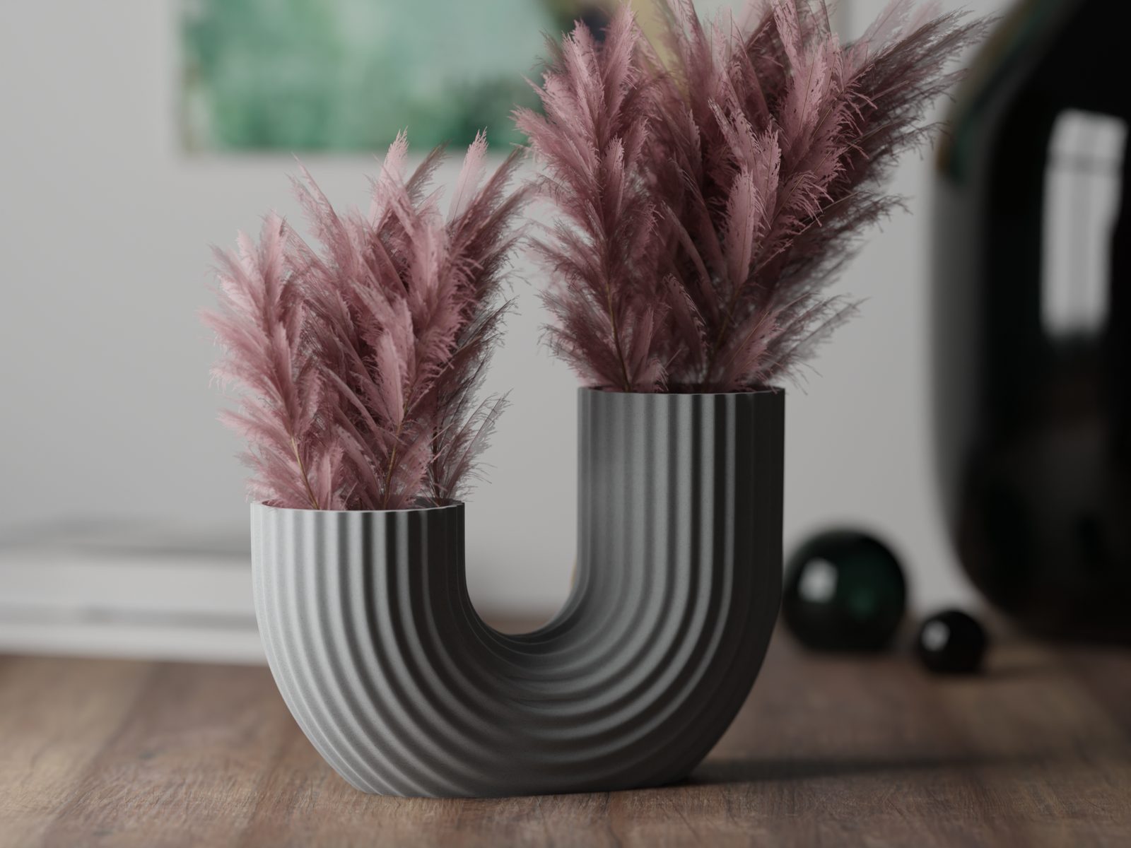 Modern minimalistic Vase U shaped — vue 1