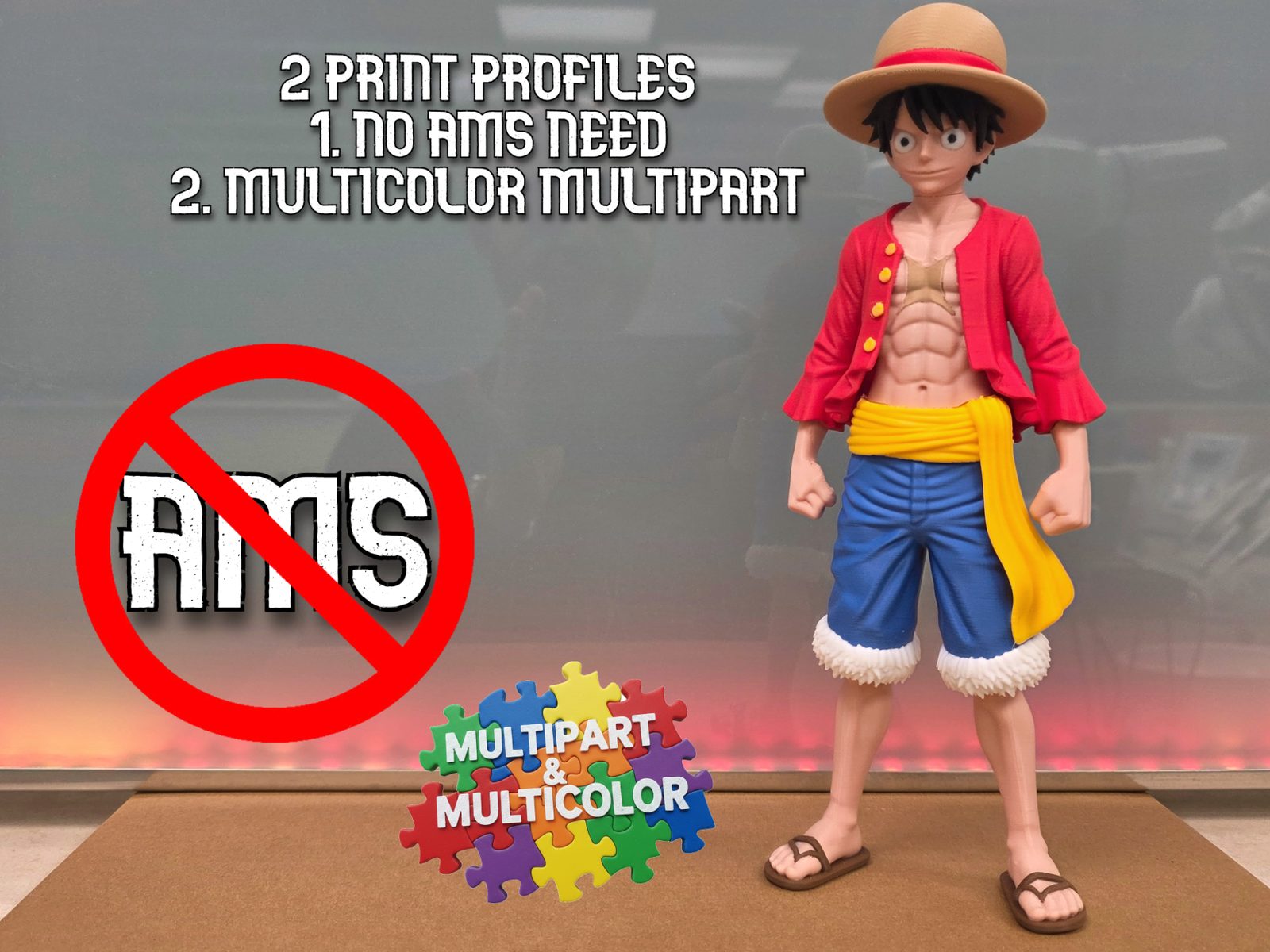 Monkey D. Luffy / & MULTICOLOR MULTIPART — vue 1