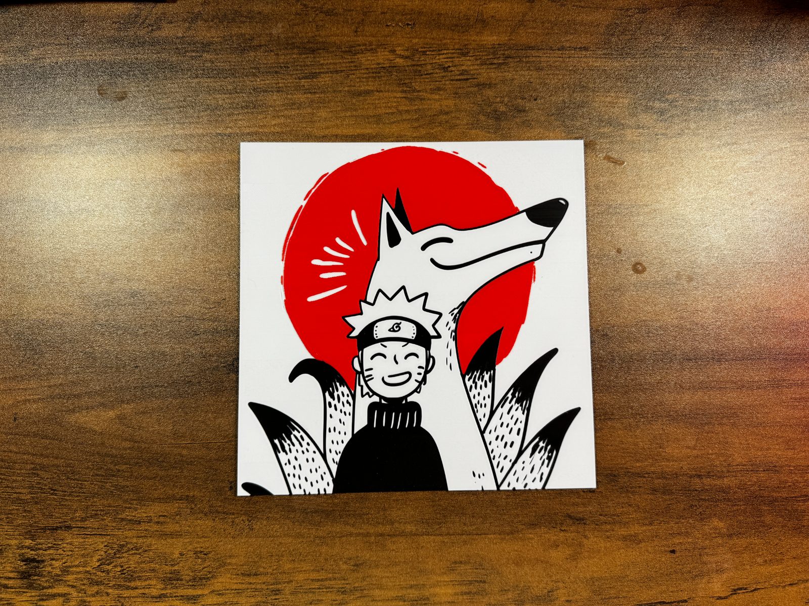 Naruto & Kurama – HueForge Print — vue 1