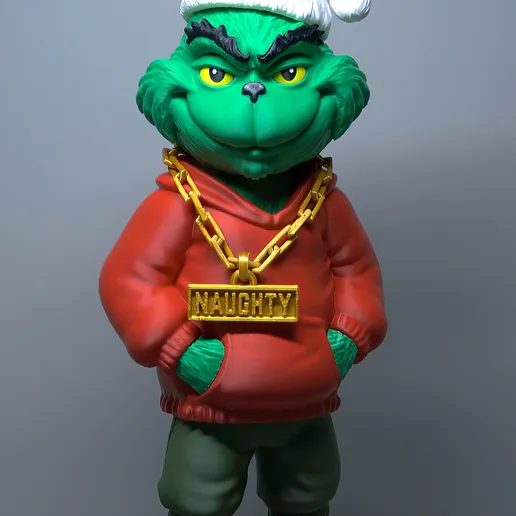 NAUGHTY-G • Urban Holiday Grinch-Inspired Figure — vue 1