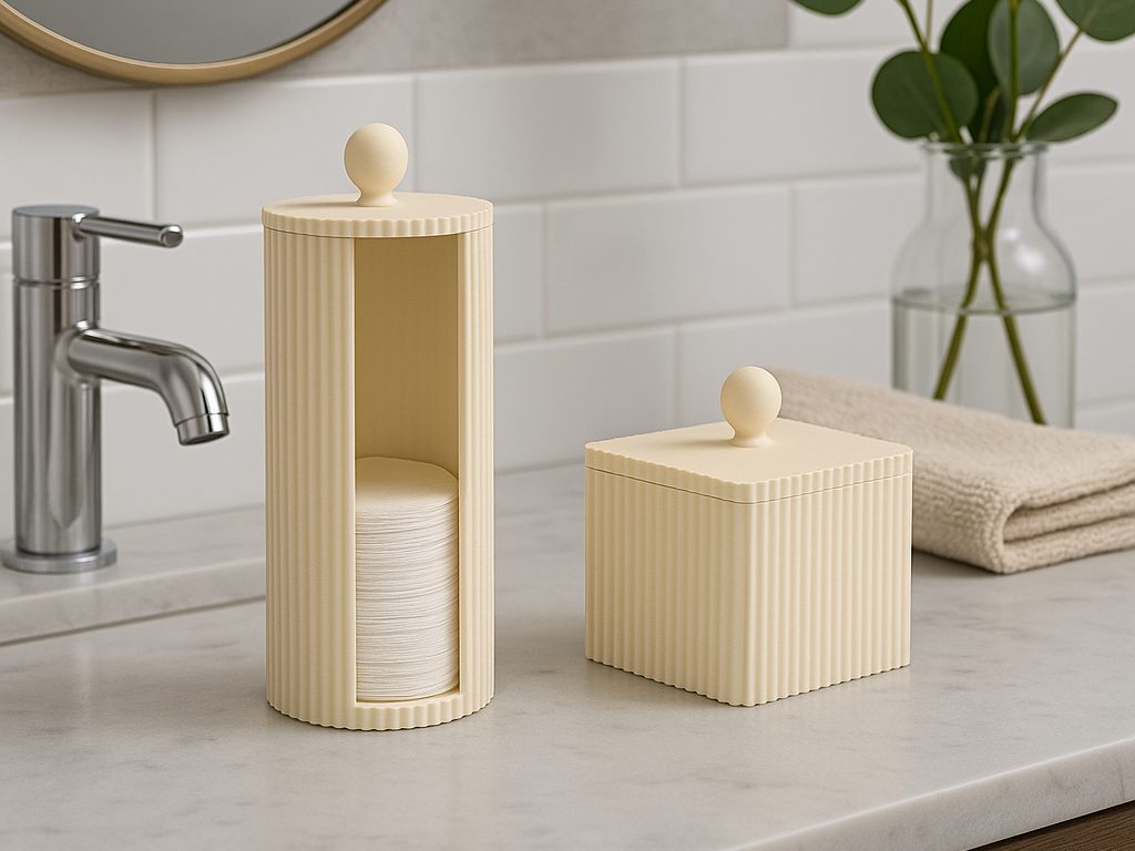 NORDÉ Collection cotton pads and tips containers — vue 1