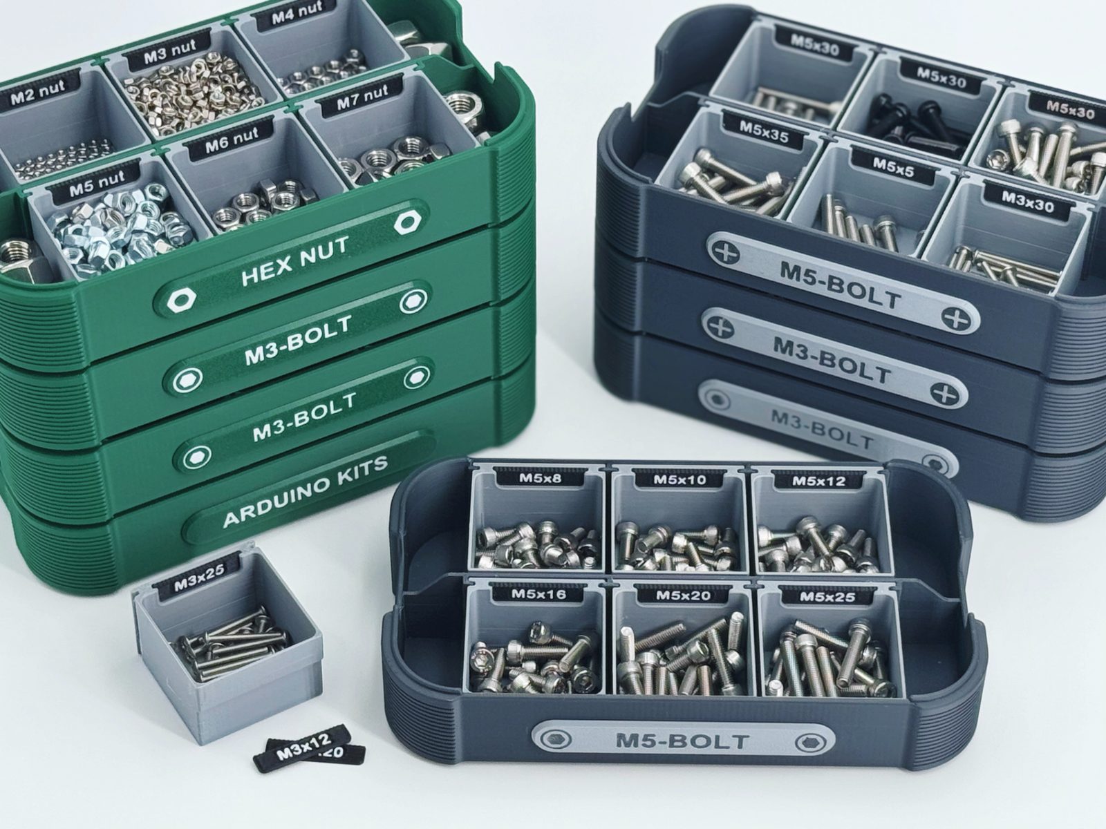 Parts Storage Stackable Box / Custom Nameplate — vue 1