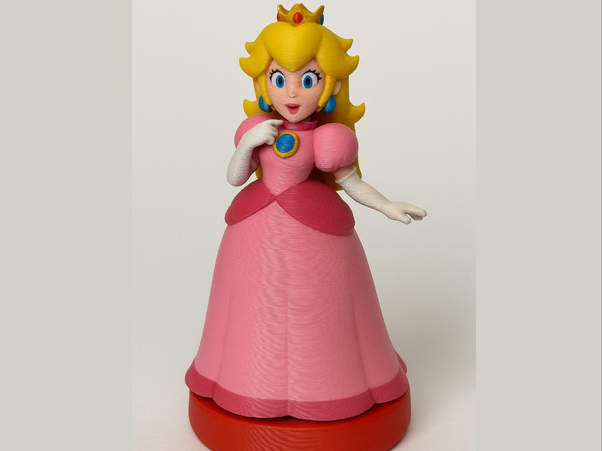 Peach Princess Figurine 3D Printable Super Mario — vue 1